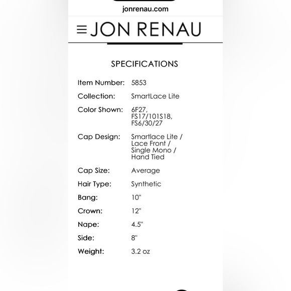 Jon Renau brand newShaded praline wig in style Cameron Lite 12FS8 - Picture 11 of 16